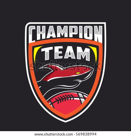 Shark logo for a sport team