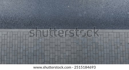 Similar – Image, Stock Photo Footpath with paving slabs in winter