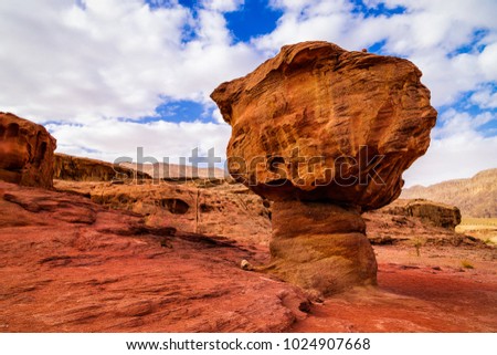 Similar – Image, Stock Photo bizarre rock formations called fairy chimneys in Cappadocia, Turkey