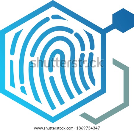 toxicology and forencis sciense logo. Criminal. Chemical connections. Fingerprint.