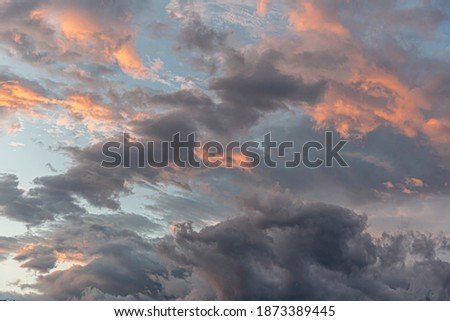 Cloudy sky. Dramatic cloudy sky as abstract background. ストックフォト © 