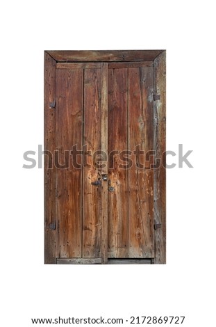 Similar – Image, Stock Photo old wooden door of a natural cellar with four round ventilation holes, a door bolt and an old door fitting