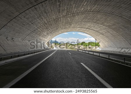 Similar – Image, Stock Photo Road tunnel Tunnel