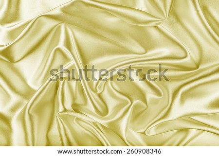 Gold Silk Fabric Texture For Abstract Background
