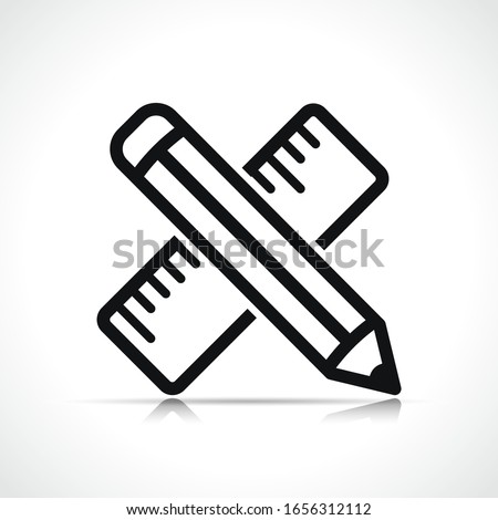 Vector pencil symbol icon design