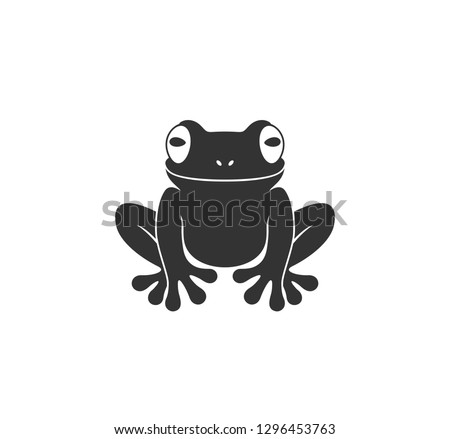 Tree frog. Isolated frog on white background