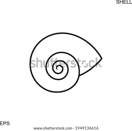 Grape snail shell. Isolated snail shell on white background Photo stock © 