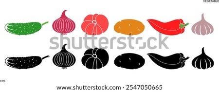 Vegetable logo. Isolated vegetable on white background