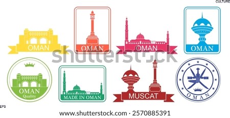 Oman logo. Isolated Oman on white background