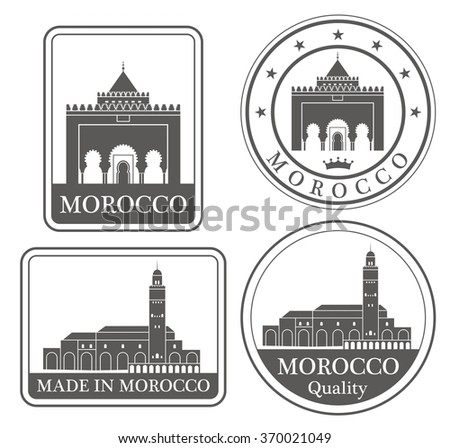 Morocco. Rubber and stamp