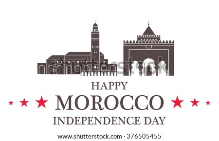 Independence Day. Morocco. EPS 10. Vector illustration
