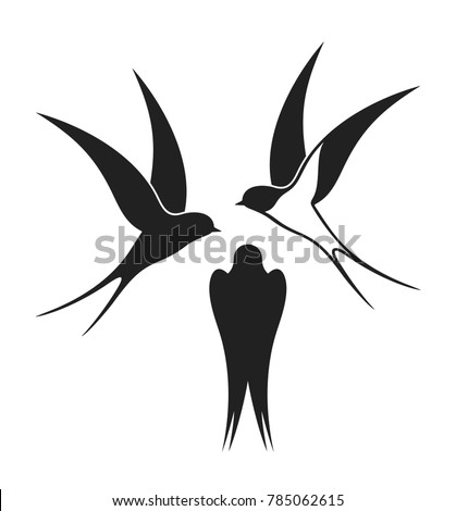 Swallow logo. Isolated swallow on white background


 Stock foto © 
