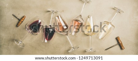 Similar – Image, Stock Photo Wineglass and red grapes on table
