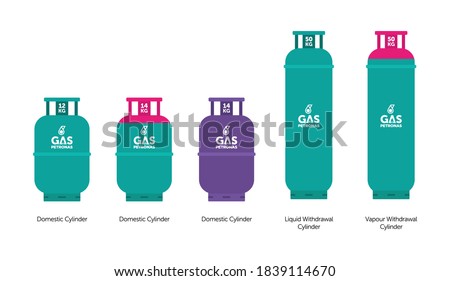 Gas cylinders. LPG tank. Cooking gas. 