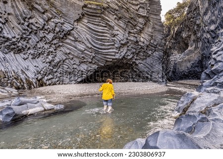 Similar – Image, Stock Photo View into the Alcantara gorge