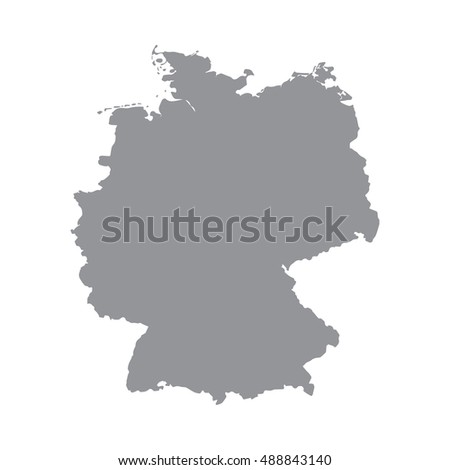 Germany map gray
