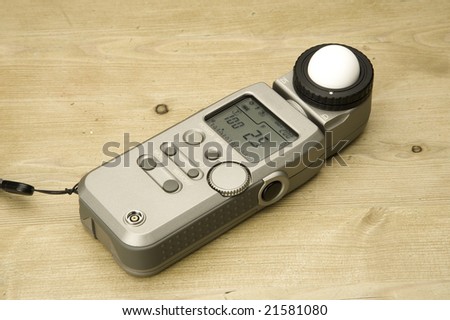Light-meter from a photography studio, used to measure the correct exposure