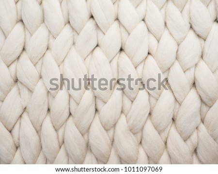 Image, Stock Photo Natural wool knitted cardigan