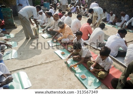 MAHARASHTRA, INDIA September 22, 2011: Rural people lifestyle, September 22, 2011, Salunkwadi, Ambajogai, Beed, Maharashtra, India
