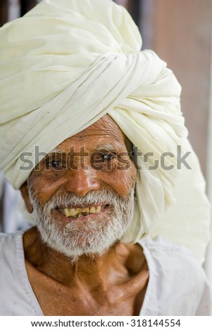 Old man closeup, rural village Salunkwadi, Ambajogai, Beed, Maharashtra, India