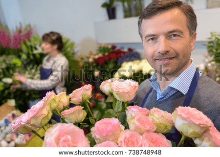 Image, Stock Photo Colour combination | Caretaker with cervical training (41)