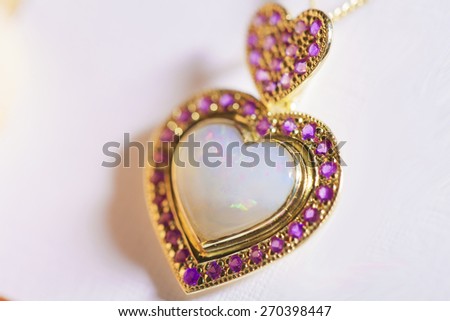 Heart shaped luxury jewelry