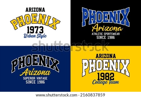 Phoenix vintage typography design for t shirt