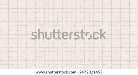 Textured sheet of paper in a checkered pattern with a stipple effect. Cute retro color background, irregular geometric pattern, notebook page.