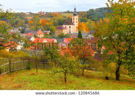 The Utery City. Medieval city from 11th century. Romantic place in natural reserve Slavkovsky Les. Czech Republic, Central Europe.