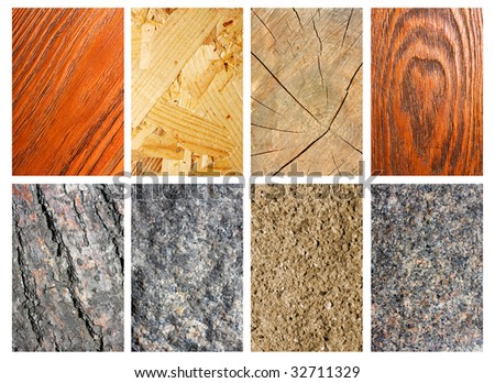 Wooden and stone backgrounds collection