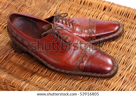 Vintage men\'s shoe. Luxury handmade product - 85years old.