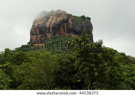 Sigiriya - Lion\'s rock in Sri Lanka,ancient fortress and buddhist monasteryone of the seven World Heritage Sites of Sri Lanka
