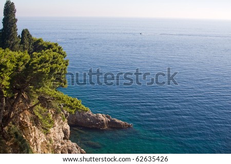 Croatia. Adriatic sea. Dalmatian cost. Dubrovnik