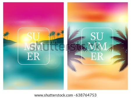 summer party on the beach poster design with decoration download summer posters design