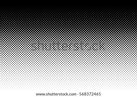 Vertical gradient halftone dots background. Pop art template, texture. Vector illustration