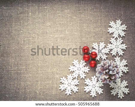 Christmas Background With Snowflakes Stock Photo 505965688 : Shutterstock