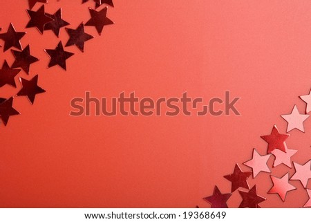 holiday red background with stars