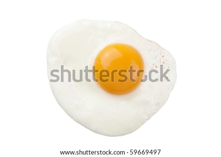 fried egg isolated 商業照片 © 