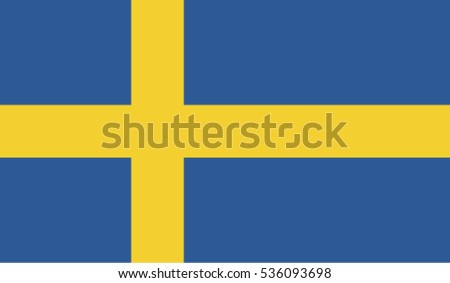 Flag of Sweden vector illustration