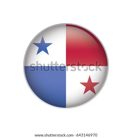 Panama flag button