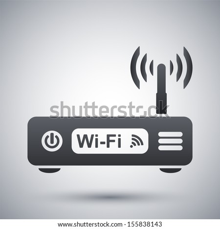 Vector wireless router icon