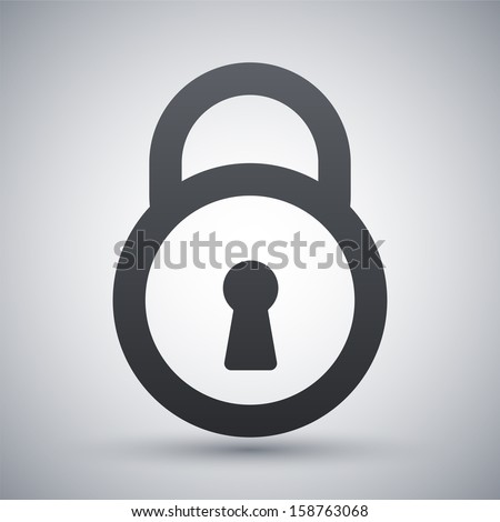 Vector padlock icon