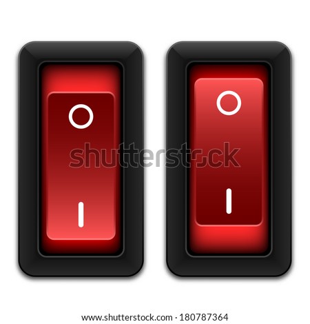 Power switches icon, vector