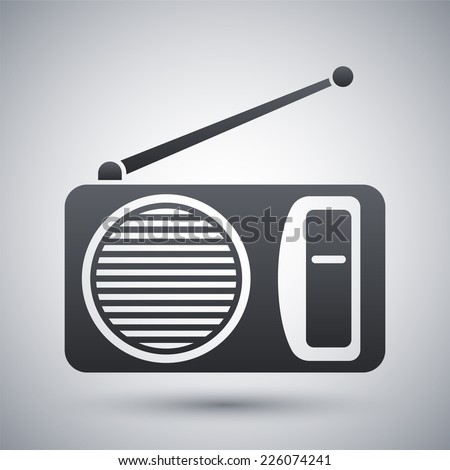 Vector radio icon