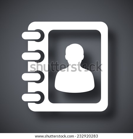 Vector address book icon