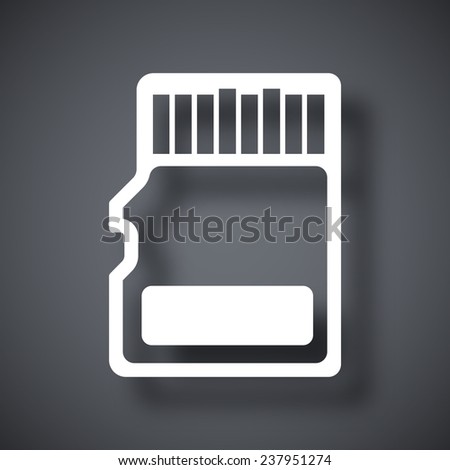 Vector micro SD card icon