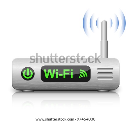 Vector Wireless Router Icon