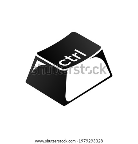 Ctrl keys on the keyboard. control the key combination. Insert a keyboard shortcut for Windows devices. Computer keyboard icons. Vector illustration
