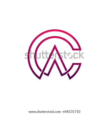 CA Logo, Letter C And Letter A Initial Logo Template