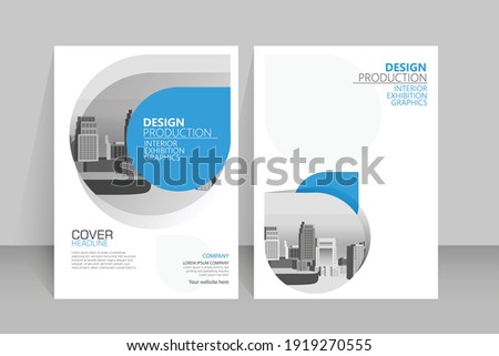 Template vector design for Brochure ,Poster, Corporate Presentation, Portfolio, Flyer, layout modern with color size A4, Front and back, Easy to use and edit